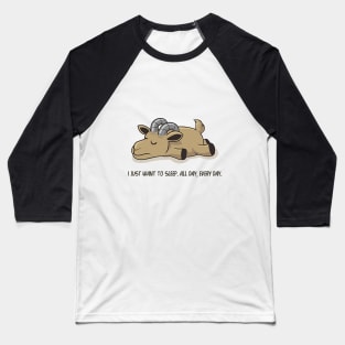 Lazy goat Baseball T-Shirt